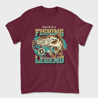 Born to Be a Fishing Legend, Tricou Barbati (Unisex)