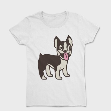 Boston Terrier Cartoon, Tricou Femei