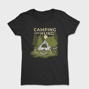 Camping and Hund, Tricou Femei