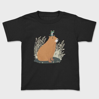 Tricou Copii, Capybara and Frog