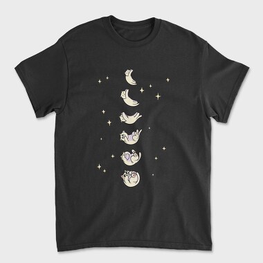 Cat Moon Phases, Tricou Barbati (Unisex)