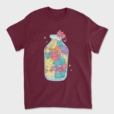 Cats Bottle, Tricou Barbati (Unisex)