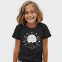 Moon Phases Monochrome, Tricou Copii