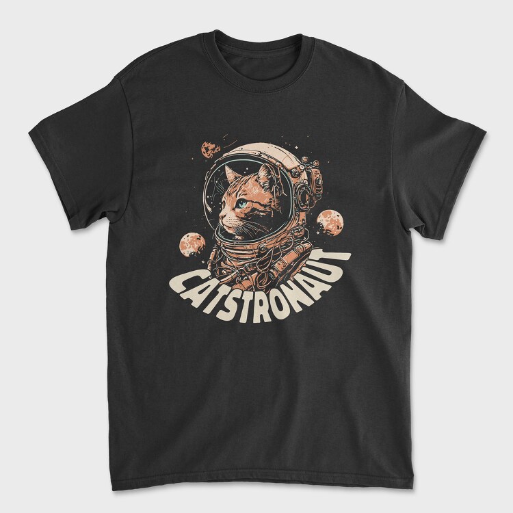 Tricou Barbati (Unisex), Catstronaut