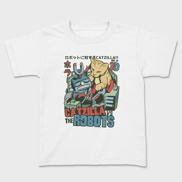 Tricou Copii, Catzilla vs Robot