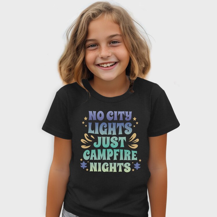 Campfire Nights Request No City Lights Just, Tricou Copii