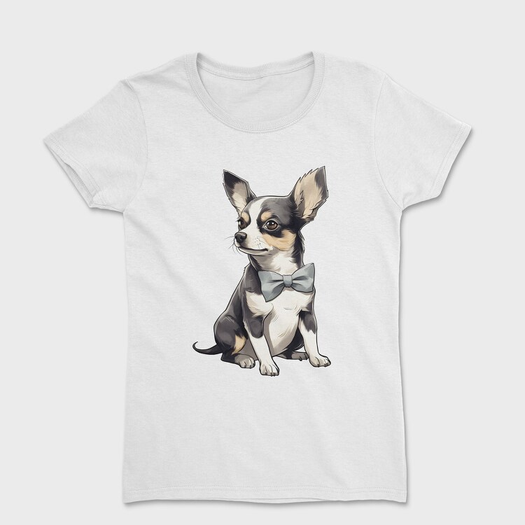 Tricou Femei, Chihuahua Bow