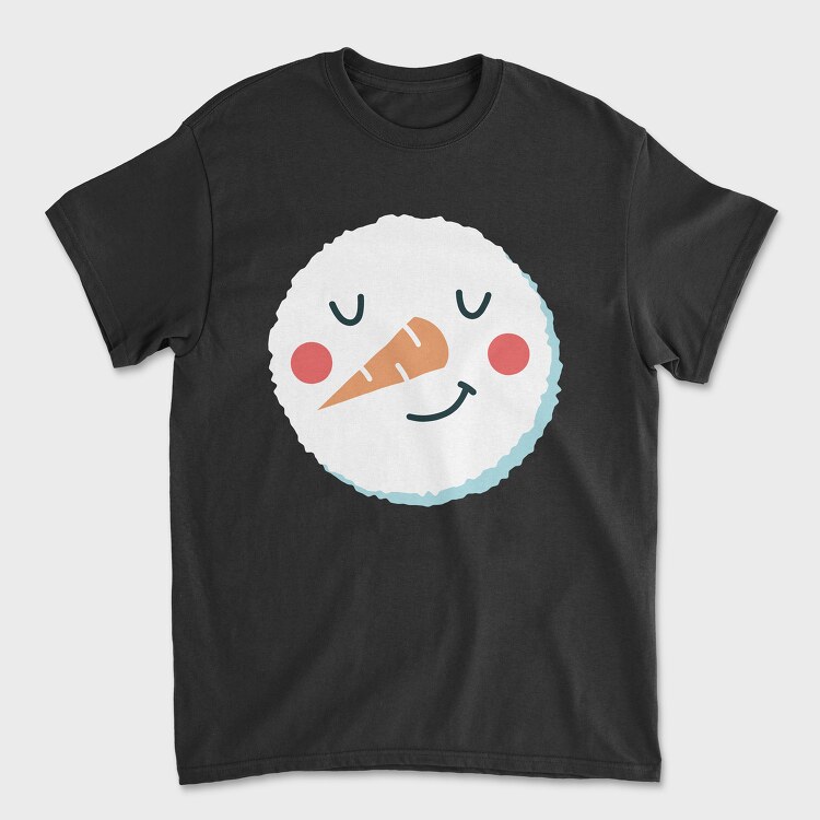 Tricou Barbati (Unisex), Christmas Snowman Faces 10