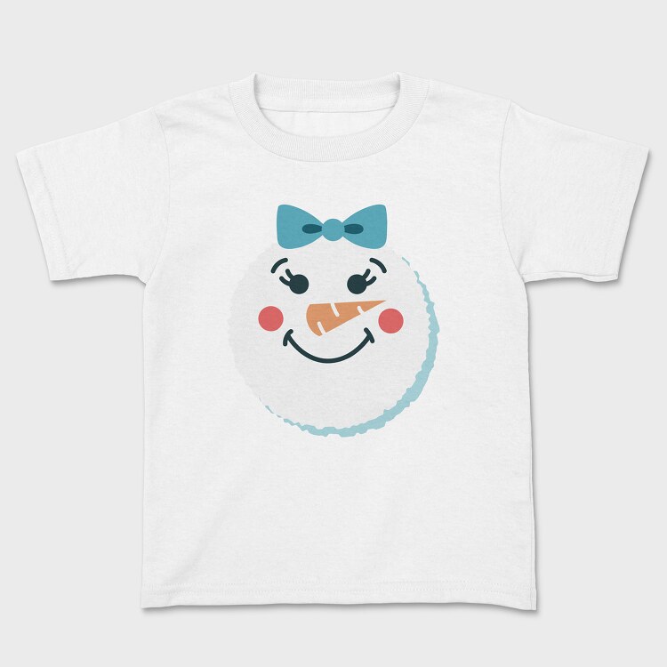 Tricou Copii, Christmas Snowman Faces 2