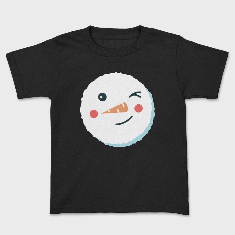 Tricou Copii, Christmas Snowman Faces 6