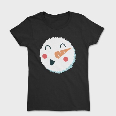 Christmas Snowman Faces 7, Tricou Femei