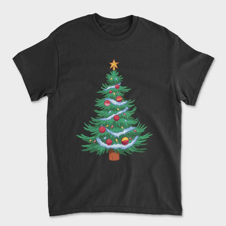 Tricou Barbati (Unisex), Christmas Tree Classic