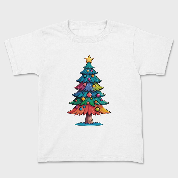 Tricou Copii, Christmas Tree Color