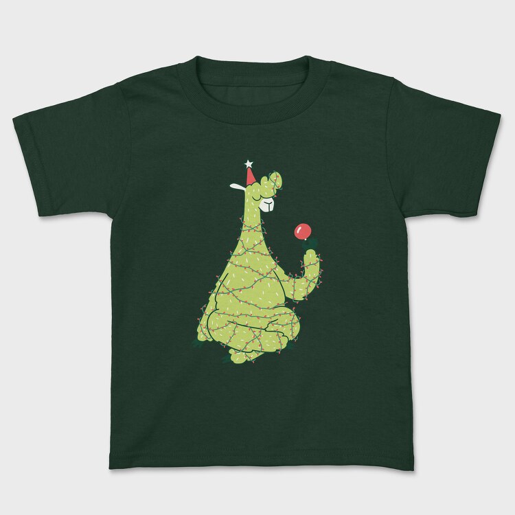 Tricou Copii, Christmas Tree Llama