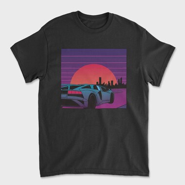 Tricou Barbati (Unisex), City Vaporwave 2