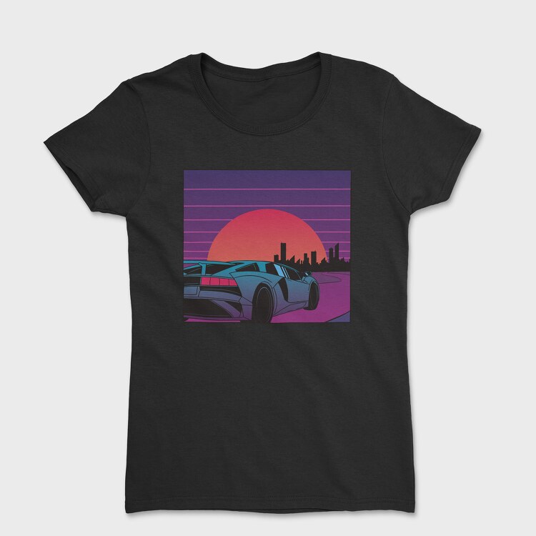 Tricou Femei, City Vaporwave 2