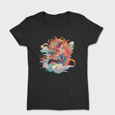 Colorful Dragon Chinese, Tricou Femei