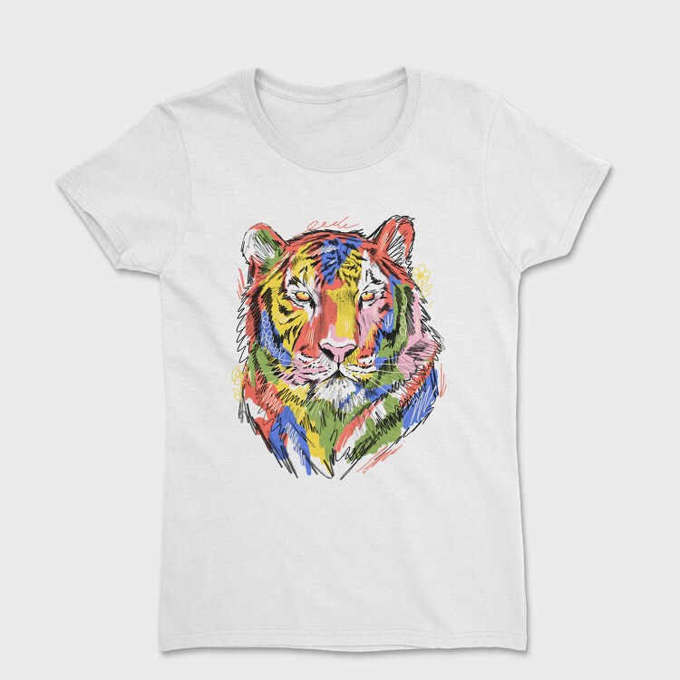 Colorful Tiger, Tricou Femei