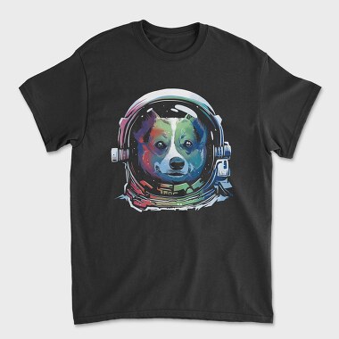 Corgi Space Rainbow, Tricou Barbati (Unisex)