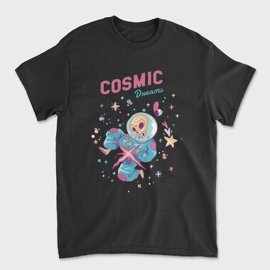 Tricou Barbati (Unisex), Cosmic Dreams Skeleton