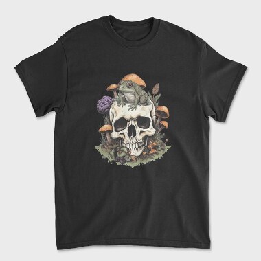 Cottagecore Frog Skull, Tricou Barbati (Unisex)