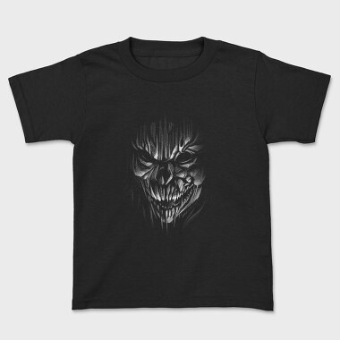 Creepy Monochrome Skeleton, Tricou Copii