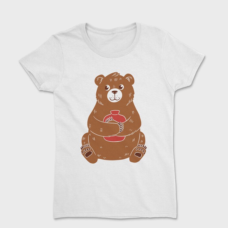 Tricou Femei, Cute Hot Water Bear