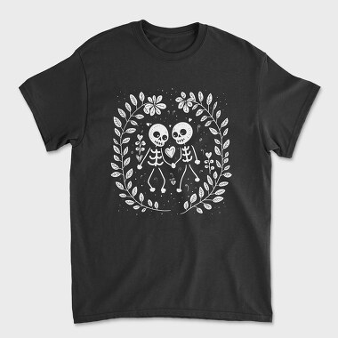 Cute Skeletons in Love, Tricou Barbati (Unisex)