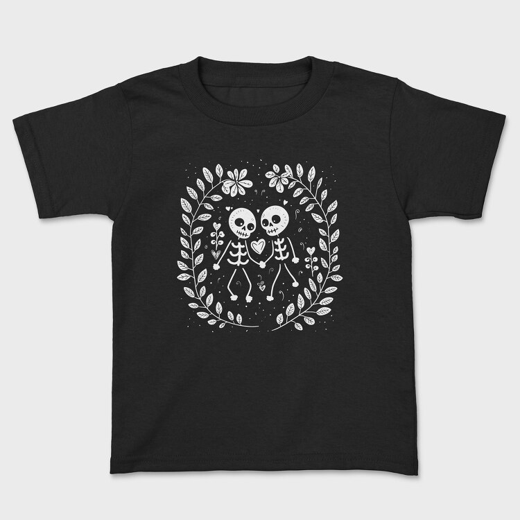 Cute Skeletons in Love, Tricou Copii