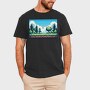 Pixel Art Landscape, Tricou Barbati (Unisex)