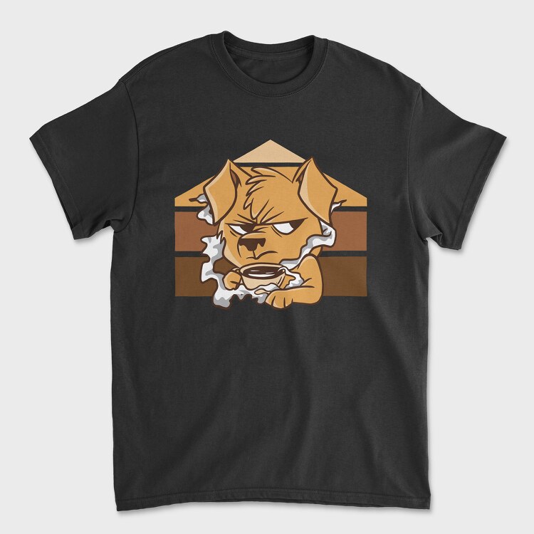 Tricou Barbati (Unisex), Dark Coffee Darker Soul Dog