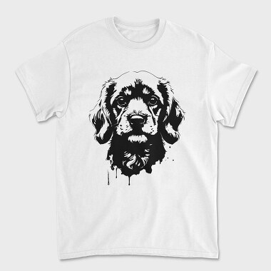 Dog Monochrome Portrait, Tricou Barbati (Unisex)