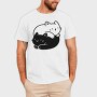 Yin Yang Cats Animals, Tricou Barbati (Unisex)