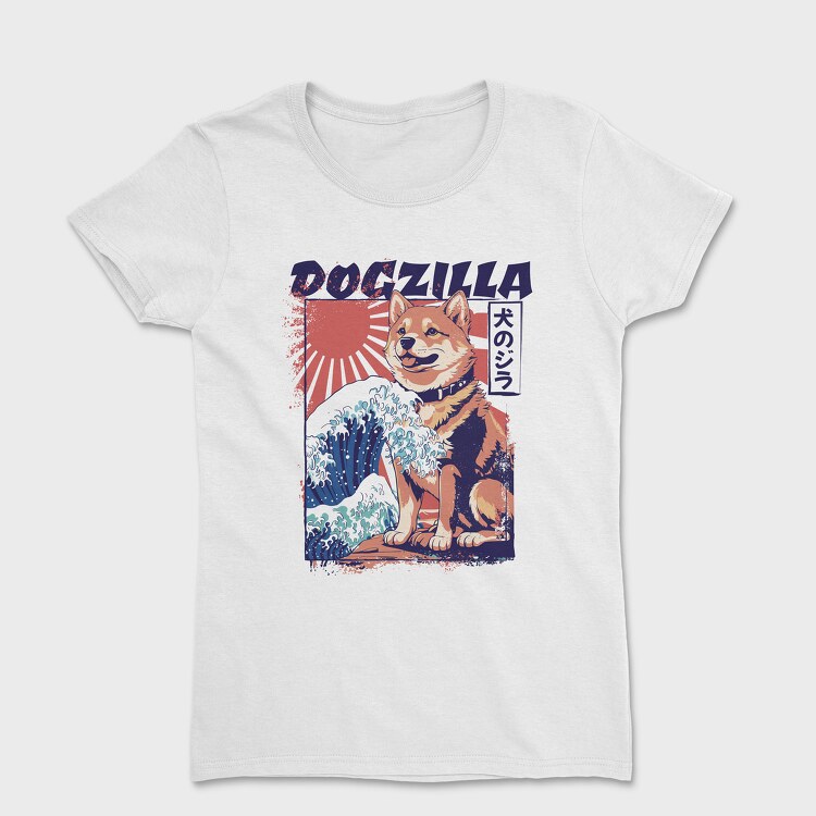 Dogzilla Retro Japanese, Tricou Femei