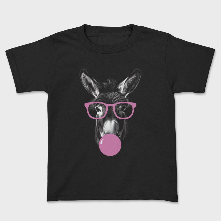 Donkey Monochrome Bubblegum, Tricou Copii