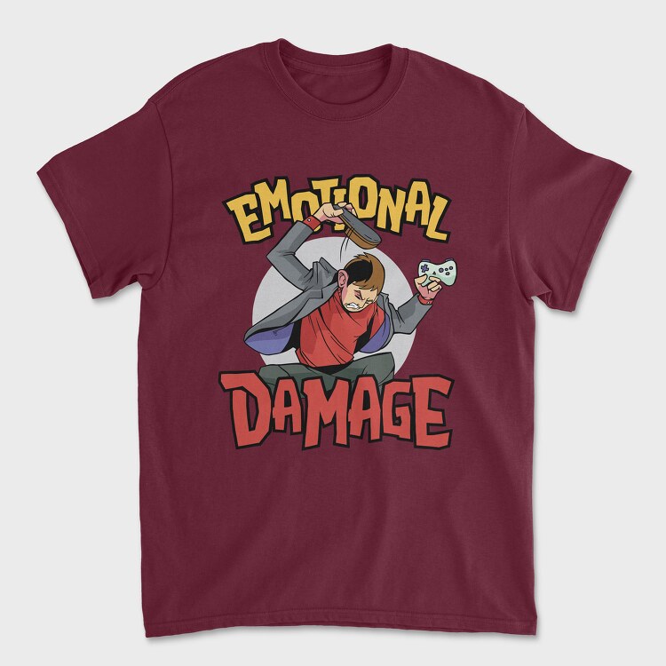 Tricou Barbati (Unisex), Emotional Damage