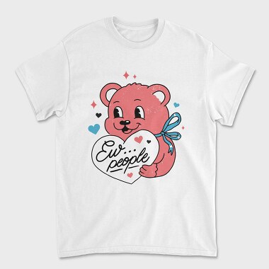 Ew People Pink Teddy, Tricou Barbati (Unisex)