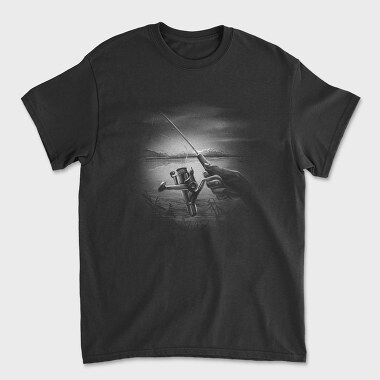 Fisherman Lake Monochrome, Tricou Barbati (Unisex)