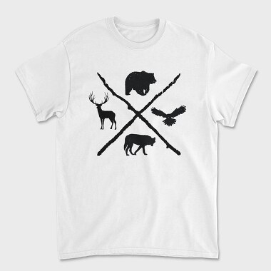 Forest Animals, Tricou Barbati (Unisex)