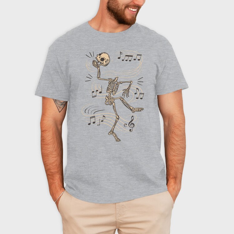 Dancing Skeleton Headless, Tricou Barbati (Unisex)