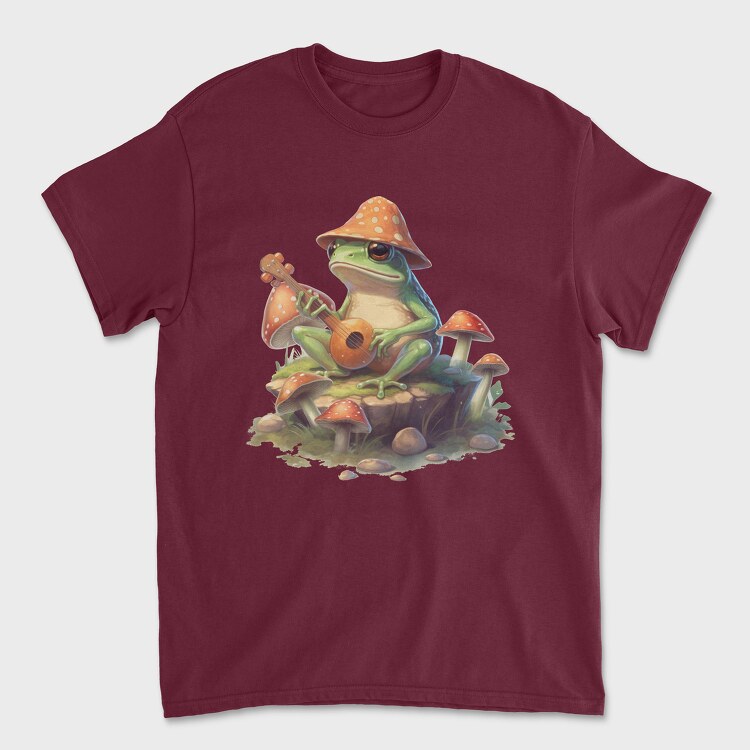 Frog Banjo Mushrooms, Tricou Barbati (Unisex)