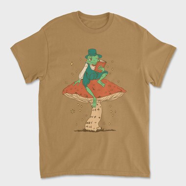 Frog Cottagecore Reading, Tricou Barbati (Unisex)