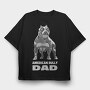 American Bully Dad, Tricou Oversize Barbati (Unisex)