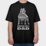 American Bully Dad, Tricou Oversize Barbati (Unisex)