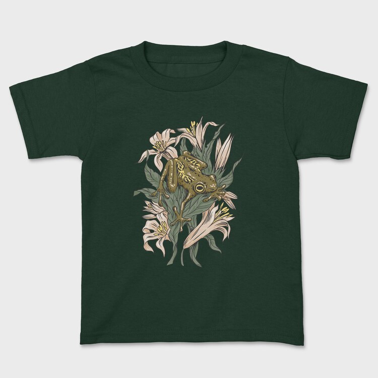 Tricou Copii, Frog Lilies