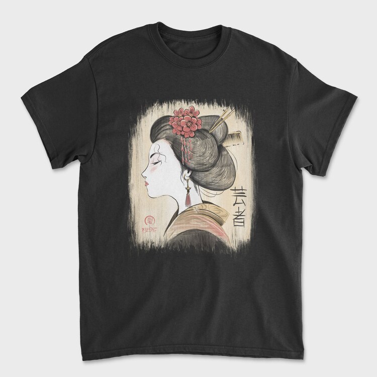 Tricou Barbati (Unisex), Geisha Traditional Vinttage