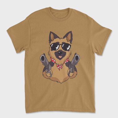 German Shepherd Guns, Tricou Barbati (Unisex)