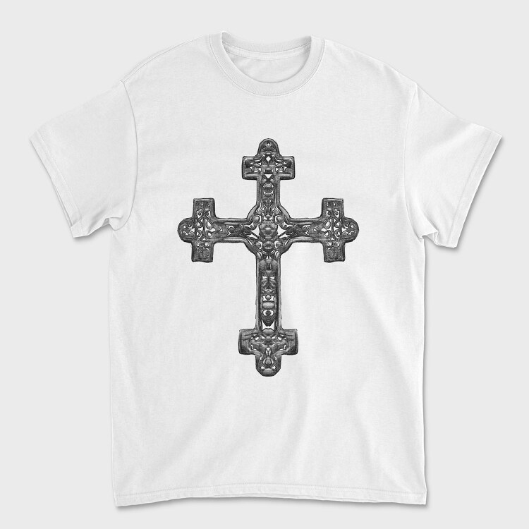 Tricou Barbati (Unisex), Germanic Cross Handdrawn