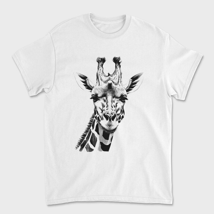 Tricou Barbati (Unisex), Giraffed Black and White