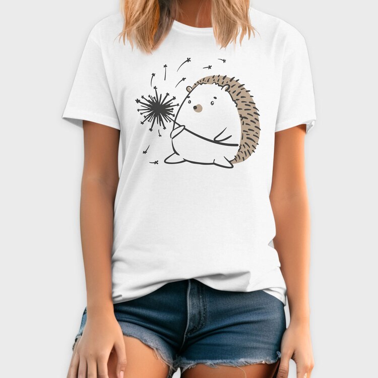 Dandelion And Hedgehog Holding A, Tricou Barbati (Unisex)